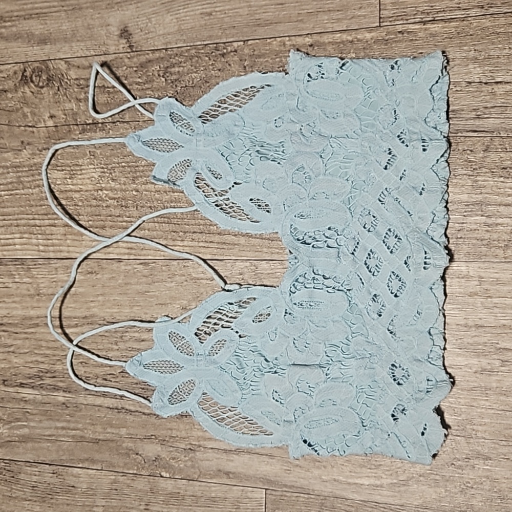 Free People Light Blue Lace Bralette - Picture 4 of 8